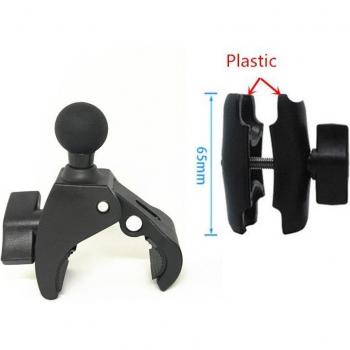 Griffe Pince pour Moto avec Support à Rail et Bras Double pour GoPro