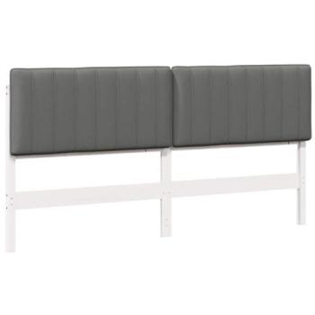 200 cm LifeStyle White‑Grey Upholstered Headboard – vidaXL