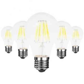 Pack de 5 Ampoules LED E27 Filament 6W 220V