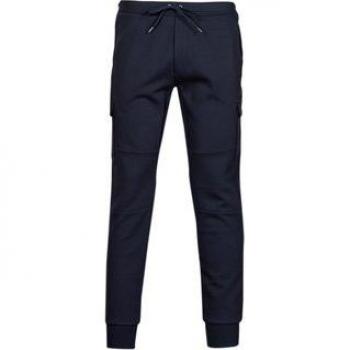 Jogging cargo ajusté double knit Marine
