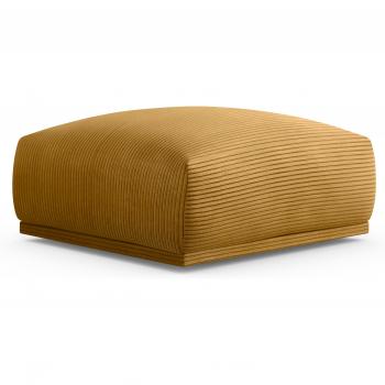 Hocker Braga, hochwertiger Kaltschaum, quadratisch, Cord