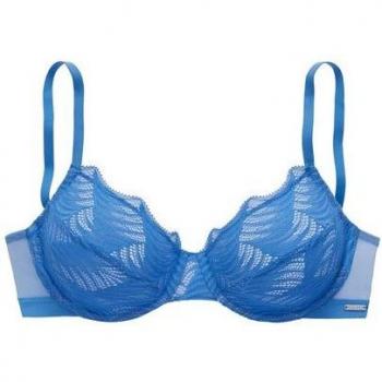 LASCANA Eleganter Bügel-BH »Marla«, blau, aus Spitze