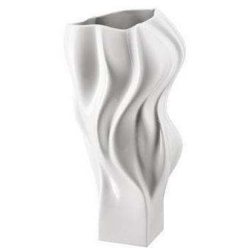 Weißes Glasgefäß Rosenthal 40 cm – Handgeblasen