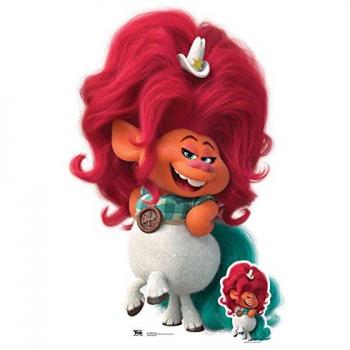 Figurine en carton Delta aube des Trolls 2