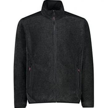 CMP Herren Arctic Lining Fleecejacke, Ganzverzogener Reißverschluss – M, 58, Carbon