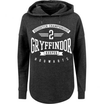 Kapuzenpullover Damen F4NT4STIC – Harry Potter Gryffindor Keeper, XS, grauer Farbton