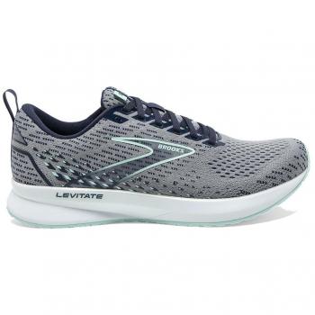 Tênis de Corrida Brooks Levitate 5 Feminino Cinzento