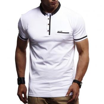 Col Polo Adjusté Leif Nelson – T‑shirt Homme – Coton – M