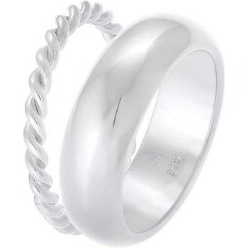 Elli Basic Twisted Ring Set für Damen