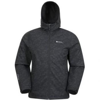 Exodus Softshelljacke für Herren von Mountain Warehouse (Schwarz) 2XS