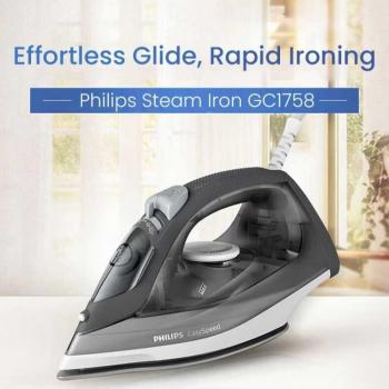 Philips GC1758/88 Black Deluxe Steam Iron