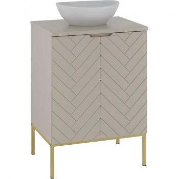 Mueble lavabo 60cm Daria Cachemira con patas y 2 puertas