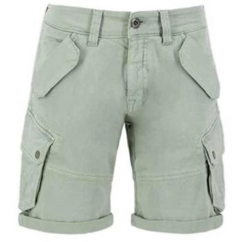 Pantaloni Corti Cargo Combat Alpha Industries Dusty Green 30