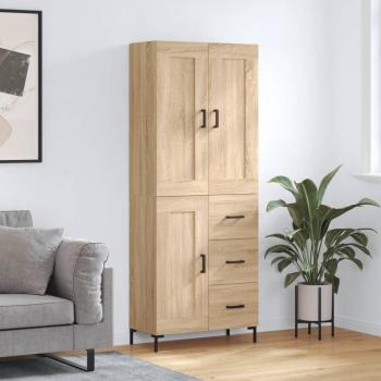 Vidaxl Sonoma Oak Highboard 69.5x34x180 cm