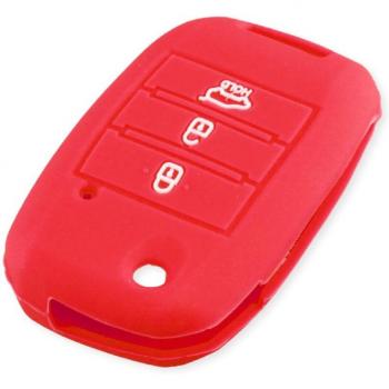 Étui de clé en silicone 3 boutons KEYYOU pour KIA Sportage
