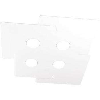 Plafoniera Moderna Echo 4 Luci Gx53 in Metallo Bianco
