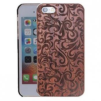 Coque PC rigide et bois pour iPhone SE 5S 5