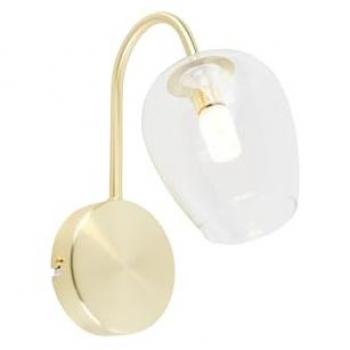 Apparecchio di illuminazione Elien Oro Acciaio Vetro Tondo G9 – Qazqa