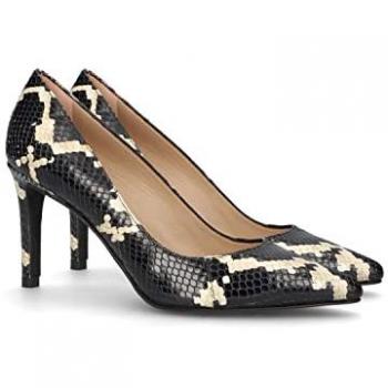 Zapato de Salón Mascaró Renata | Color Negro | Tacón 8cm