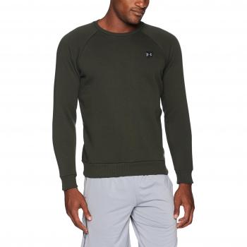 Under Armour Herren Rival Fleece Hoodie (Crew) – Artillery Green/Black – S
