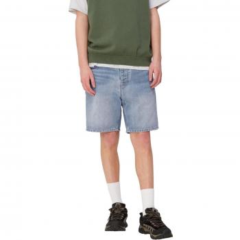 Carhartt WIP Newel Shorts, Bleu Clair Usé
