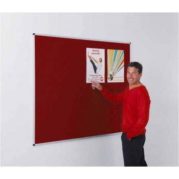 Metroplan Burgundy Felt Noticeboard 900 x 600mm