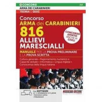 Manuale Concorso Arma dei Carabinieri 816 Allievi Marescialli