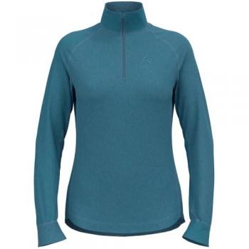 Odlo Berra – Maglia a Manica Lunga 1/2 Zip Donna Light Blue XS