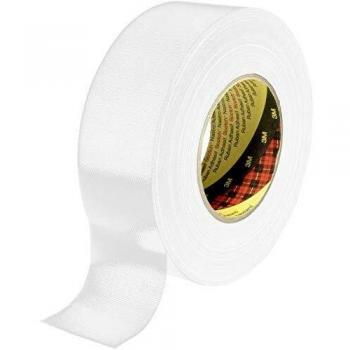 3M 389 Cloth Tape White 50m x 25mm