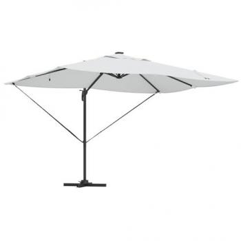 Sabbia Ombrellone a Sbalzo con LED 352x251x265 cm Alluminio – Vidaxl