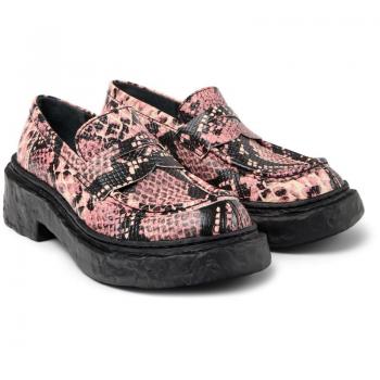 Camperslab Vamonos Unisex Loafers – Pink, Black & White – Size 7 – Smooth Leather