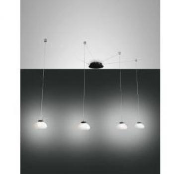 Fabas Luce Arabella Pendelleuchte, Smartluce 4x8 W, Metall