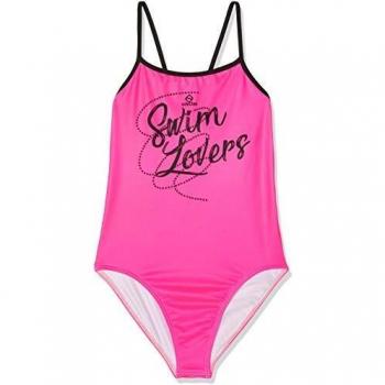 Odeclas Pink Fluor Sweet Teen Bath Suit for 10‑Year‑Old Girls