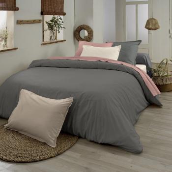 Couverture coton bio brun clair 240x220 cm