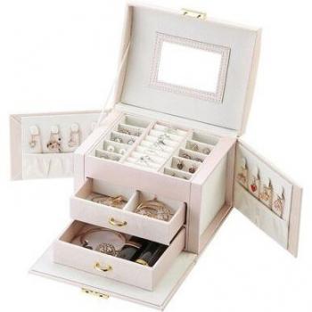 Guanya Caja de Joyería para Anillos y Pendientes