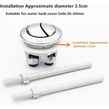 ABS Plastic Toilet Water Tank Push Button