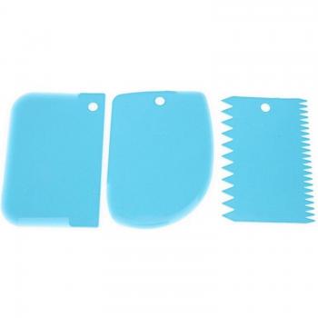 Grattoirs à glaçage lisse et dentelé 3 pièces