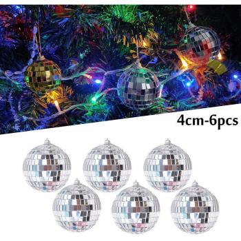 6pcs Colorful Reflection Mirror Ball 4/5cm