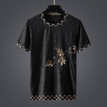 Camisa de Manga Corta Hip Hop para Hombres