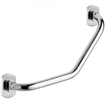 Supporto per Bagno con Maniglie Stile Edera e Distributore Salviette Cromati