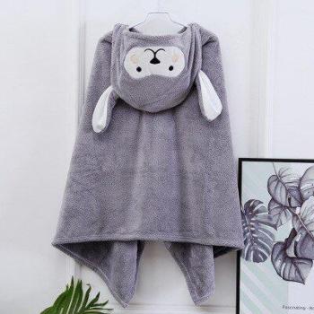 Serviette de bain bébé animaux en peluche