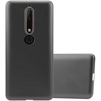 Copertura Elegante Grigio Metallico per Nokia 6.1