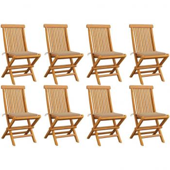 Chaises de jardin en teck massif
