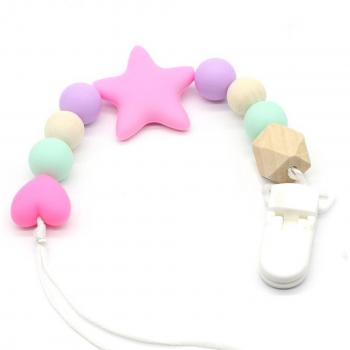 Clip de sucette fait main en silicone