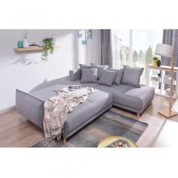 Lazy Lukka Svetlosivá Rozkladací Rohová Sedačka