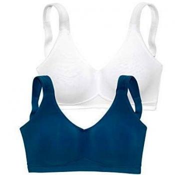 Petite Fleur Damen BH ohne Bügel Romantische Rosen (2 Stück)