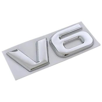 Sticker Cromo V6 V8 para Toyota Camry y SUV