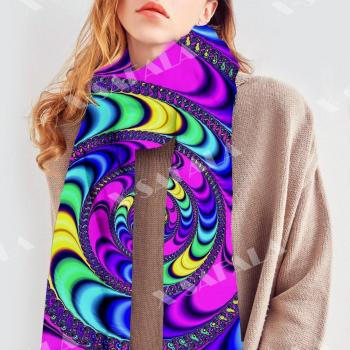 Mandala Pattern Warm Neckerchief for Women