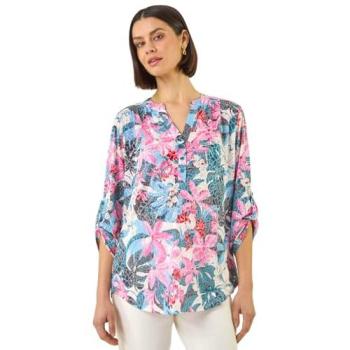 Roman Floral Burnout Shirt, Pink – Female, 12