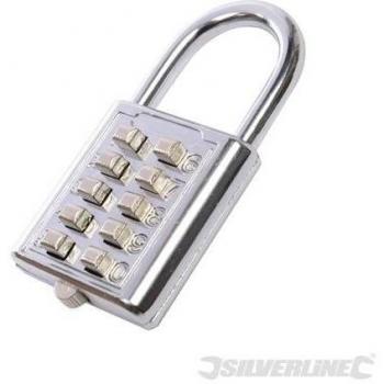 10‑Digit 38 mm Digital Combination Padlock by Silverline – Ref 868672